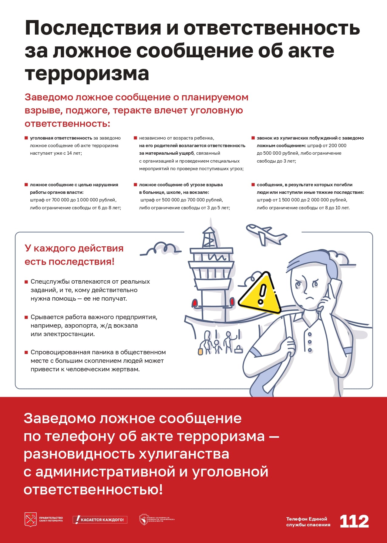 Ответственность за ложное сообщение об акте терроризма